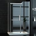 Breite Glas Duschkabine / Duschabtrennung 80 x 120 cm