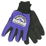 Colorado Rockies Jersey 2-Tone Gloves (One Size Fits Most Ages 13+) - Purple / Black