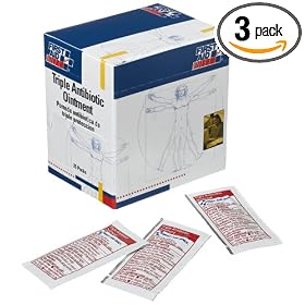 Buy First Aid Only Triple Antibiotic Ointment Pack, 0.5 Gram, 25-Count Boxes (Pack of 3)