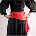 ThePirateDressing Pirate Buccaneer Renaissance Medieval Costume Bandana Sash (Red)