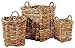 Wicker Planter Baskets - Set of 3 (Natural) (30