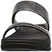 FitFlop Women's Lulu Metallic Snake Slide Dress Sandal, Pewter, 6 M US