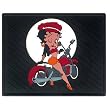 Betty Boop On Motorcycle Style Molded 14" x 17" Utility Mat