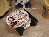 Baby Keepsake: 4pc Ceramic coaster set with wood stand Coffee pot - D`Lusso Collectio (Set of 28)