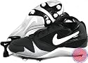 Men's Nike Strike Force 3/4 Cleat (Football) (Black-White-Metallic/Silver)(Size=15M)