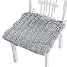Ultra Soft Cozy Plush Chair Pads with Self Tie Anti-Slip Square Winter Warm Seat Cushion Comfortable Dining Chair Cushion Mat Cover for Home Office Patio Dormitory Library Bar, 17.8