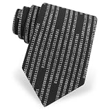 F*ck You in Binary Code Tie by Mr. G33K - Black Microfiber