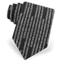 Men's F*ck You in Binary Code Microfiber Tie by Mr. G33K in Black