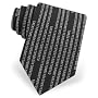 F*ck You in Binary Code Tie by Mr. G33K - Black Microfiber