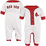 Boston Red Sox Baby Uniform Pinstripe Coveralls, 3-6 mos