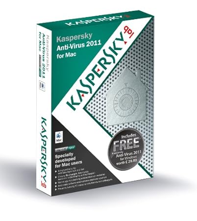 Kaspersky Anti Virus 2011 for MAC, 1 User, 1 Year  Subscription (Mac)