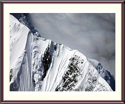 Denali National Park, Alaska, Alpine Ridge - Stunning - approx. 24"x28" Framed and Matted - 1 7/8" Walnut Toned Wood Frame - Photographic Print by Carol M. Highsmith