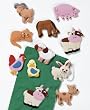 Fuzzy Felt Farm Animals