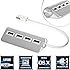 Sabrent Premium 4 Port Aluminum USB Hub (9.5" cable) for iMac, MacBook, MacBook Pro, MacBook Air, Mac Mini, or any PC (HB-UMAC)