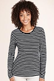 Pure Cotton Striped Jersey Top