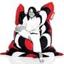 Original 55"x70" Beanbag Chair - Marimekko Kaivo Red