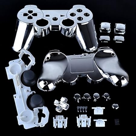 PS3 Chrome Silver Replacement Controller Shell