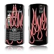 Red Neon Flames Design VERTICAL CAMERA Original Pearl 8110/ Pearl 8100 Cell Phone Protective Skin Decal Sticker