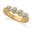 14K Yellow Gold Diamond Anniversary Band - 0.37 Ct.