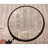 Classic Large 4 Magnifying Glass - 5 -Power Magnification - Black Frame