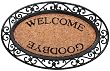 Esschert Design Welcome/Goodbye Door Mat - Oval
