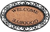 Esschert Design Welcome/Goodbye Door Mat - Oval