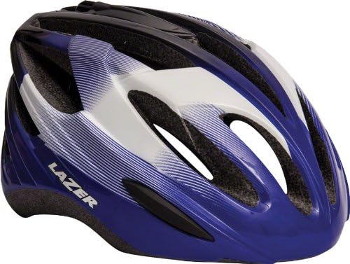 Lazer Neon Helmet: Blue/White; LG
