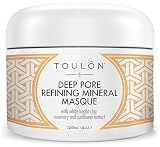 Clay Face Mask with White Kaolin Mineral Clay. Reduces Wrinkles, Rids Blackheads, Acne & Dirt & Improves Complexion. Free Gift/No Risk