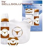 TEXAS LONGHORNS NCAA Baby Gift Set: Kickoff Collection 3-Piece Baby Feeding Set