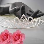 Luxus Diadem Tiara Strass Haarreifen...
