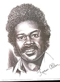 1974 Lucius Allen Los Angeles Lakers Lithograph