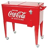 Old Fashioned Coca Cola Ice Chest Cart Cooler