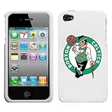 iPhone 4 4S Boston Celtics White Superior Snap on Hard Cover