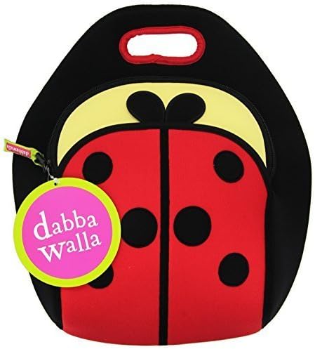 Dabbawalla Bags Cute as a Bug Ladybug Kids' Insulated Washable &amp; Eco-Friendly Lunch Bag Tote Red/Black by Dabbawalla