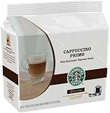 Starbucks Cappuccino Primo, 16 T-Discs for Tassimo Coffeemakers, 8 Coffee & 8 Creamer Sets, (Pack of 5)