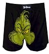 Dr. Seuss Classic Grinning Grinch Black Boxer Shorts for men