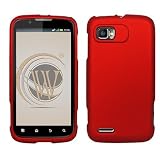 AT and T Motorola Atrix II/MB865 Rubberized Hard Case Cover - Red