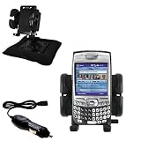 Gomadic for the PalmOne Palm Treo 750v - PalmOne Treo 750v Auto Bean Bag Dash Holder with Car Charger - Uses Gomadic TipExchange