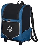  : Pet Gear I-GO2 Sport Roller Backpack, Misty Blue