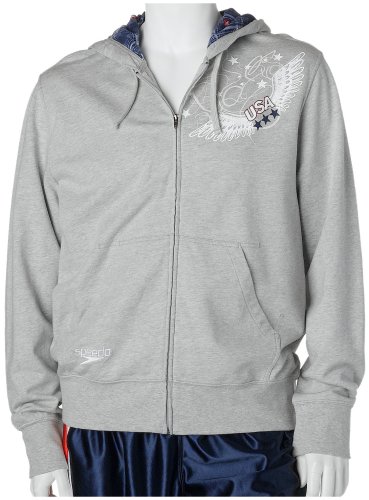 Speedo Men's Americana Americana Full Zip Hoodie Sweat Shirt