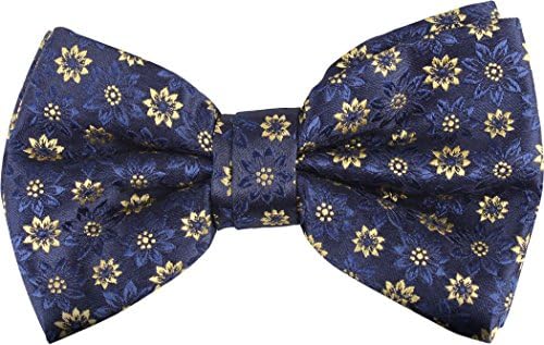 DHA 1 - Bright Floral Bow Tie-Clip On-One Size