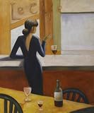 Art Reproduction Oil Painting - Le Cafe - Standard 20x24 - Hand Painted Canvas Art
