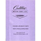 1954 1955 1956 1957 1958 CADILLAC Parts Book List by General Motors