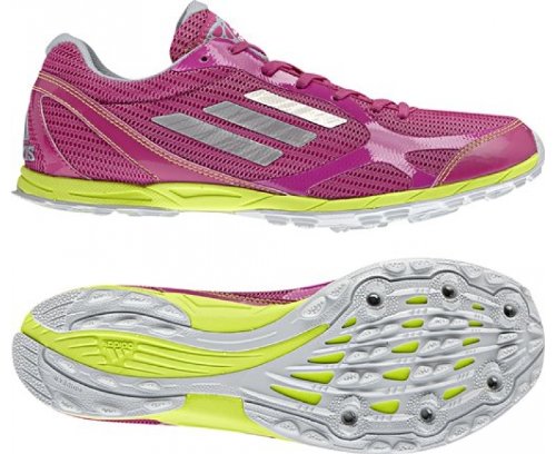 ADIDAS Damen XCS Cross Country Laufschuhe, Rosa/Gr�¼n, 40 2/3