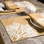 Coral Placemat & Napkin - Placemat