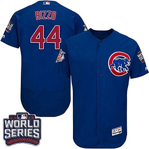 jc_Cubs Mens Anthony_Rizzo 44# Jersey Royal Chicago Flex Base player World Series Baseball M