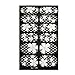 Allydrew Black and White Nail Art Nail Wraps, Pansies