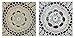 TCC Materials Handmade Crochet Lace Doily. 100% Cotton Crochet. White, 4 Inch Round. Four Pieces