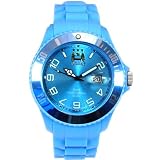 Manchester City FC Analogue Sky Blue Silicone Strap Unisex Watch GA2910-44