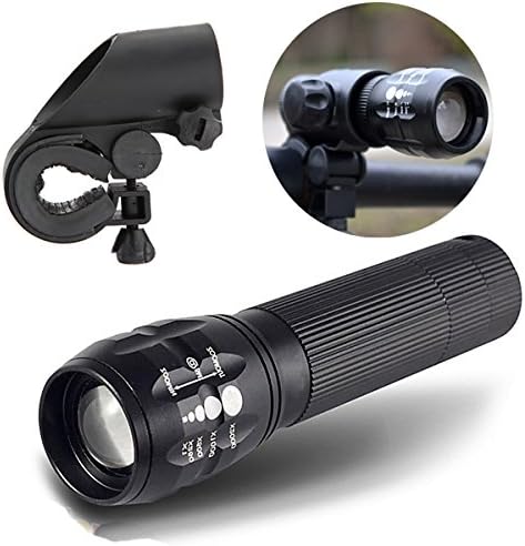 CREE Q5 240Lumens 3Modes Outdoor Bicycle LED Flashlight+ Mount